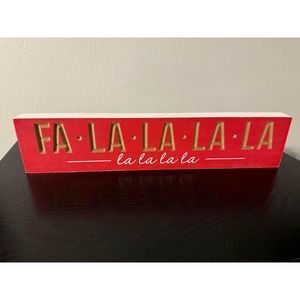 Fa La La La La Christmas Wood Sign